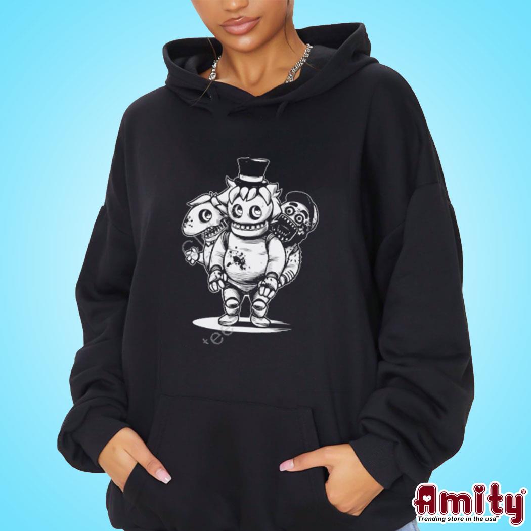 Official Sharkrobot merch five nights at oney's art design t-s hoodie