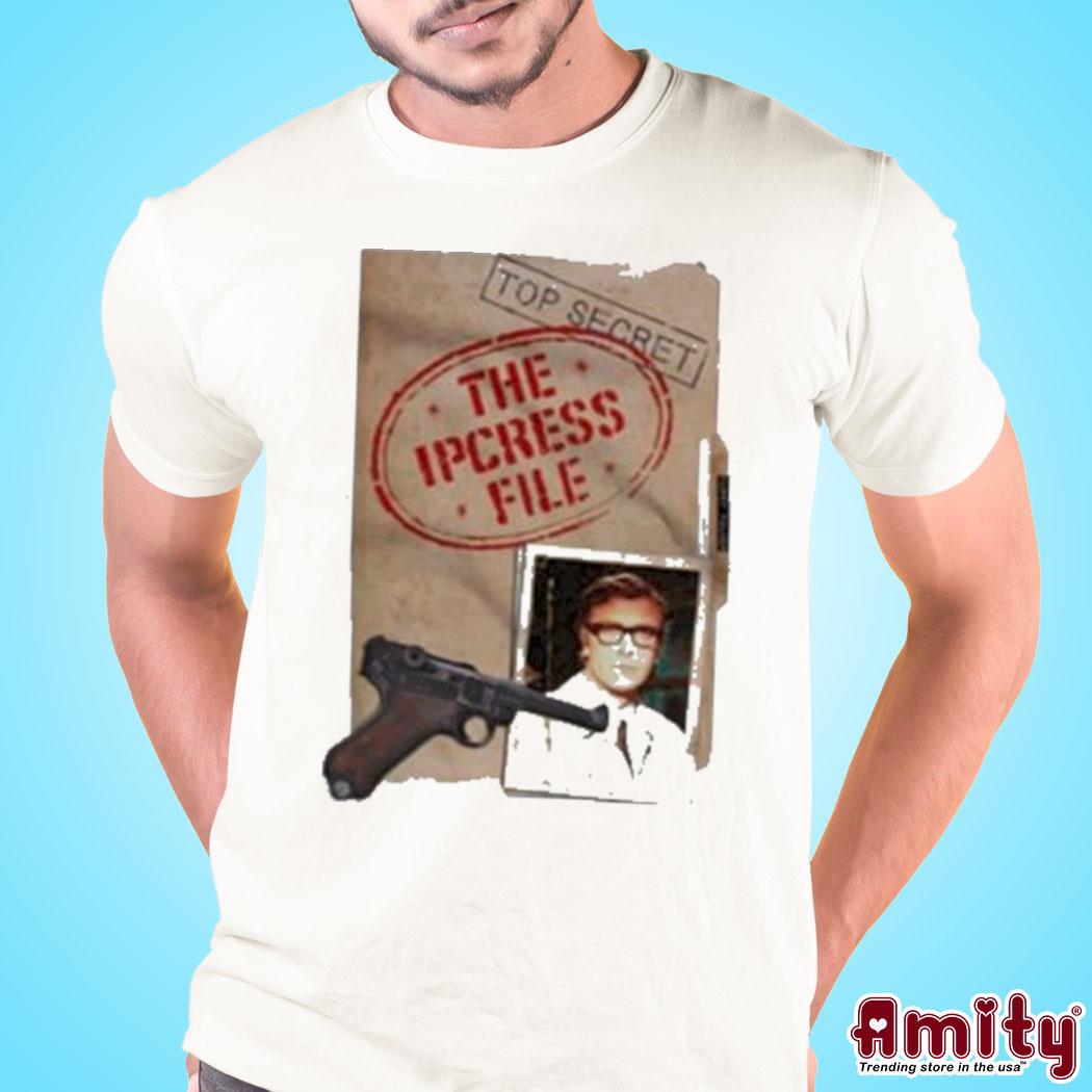 Official The ipcress file to secret art design t-shirt