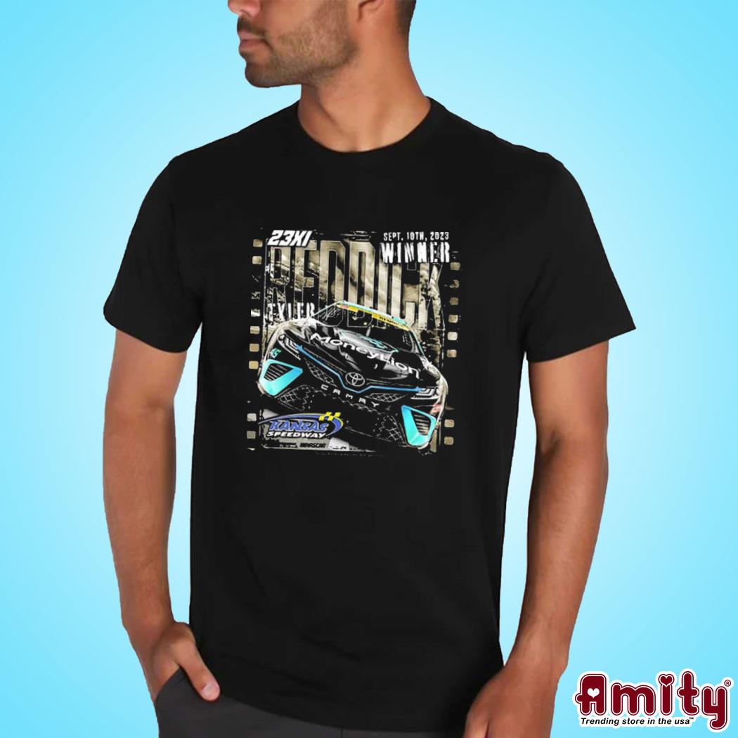 Official Tyler Reddick 23xI racing 2023 hollywood casino 400 race winner art design t-shirt