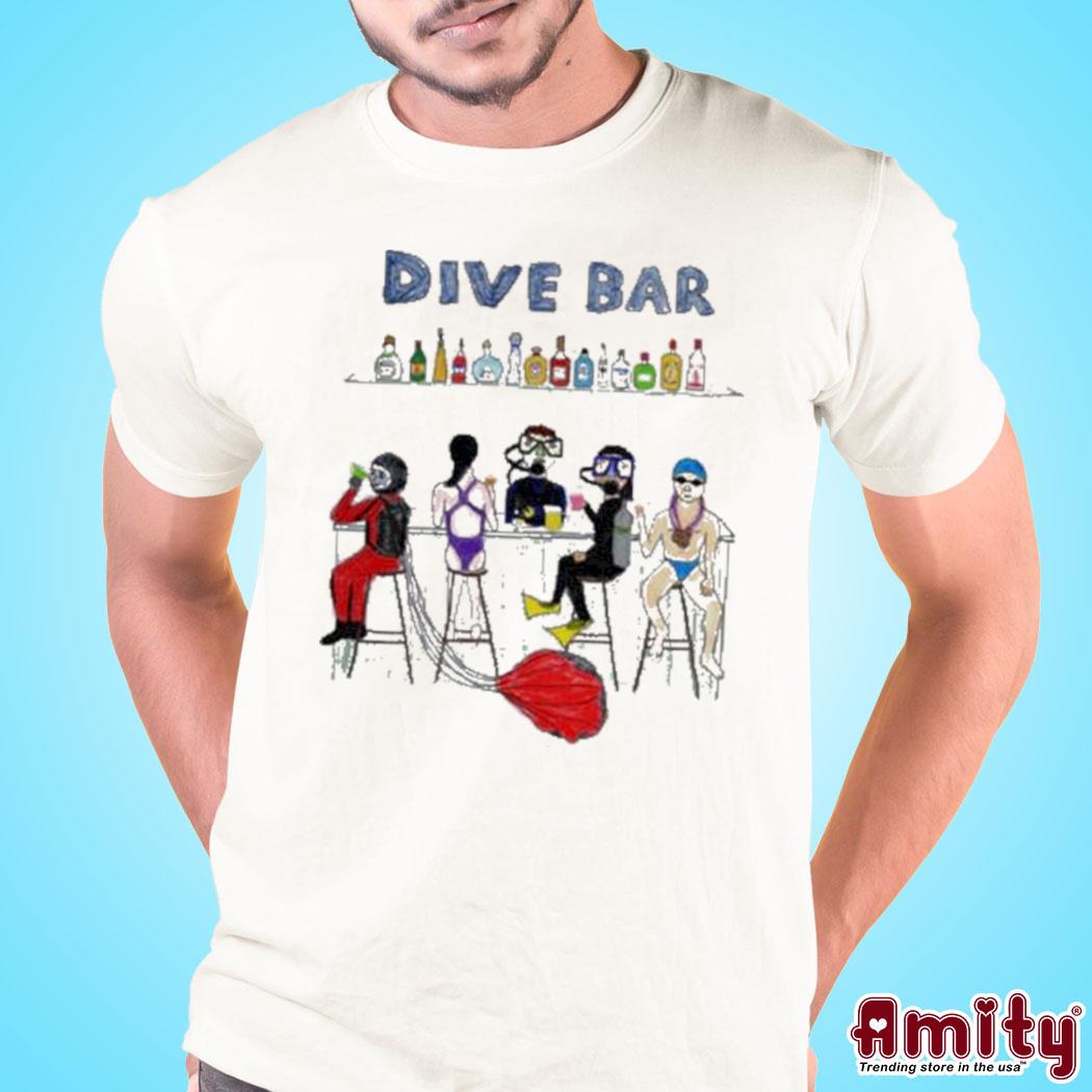 Official Unfortunate portrait dive bar art design t-shirt