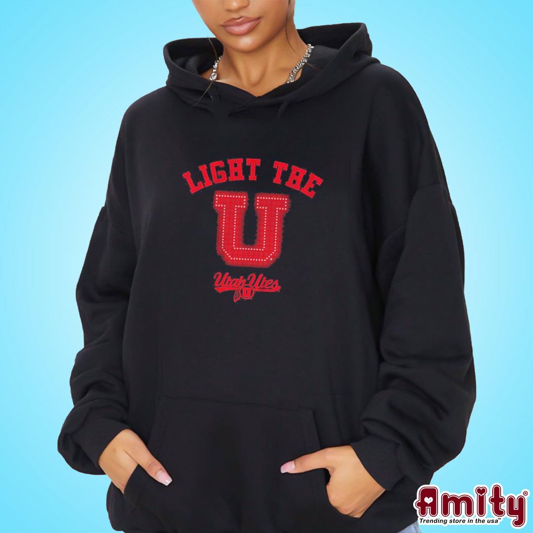 Official Utah utes light the u art design t-s hoodie