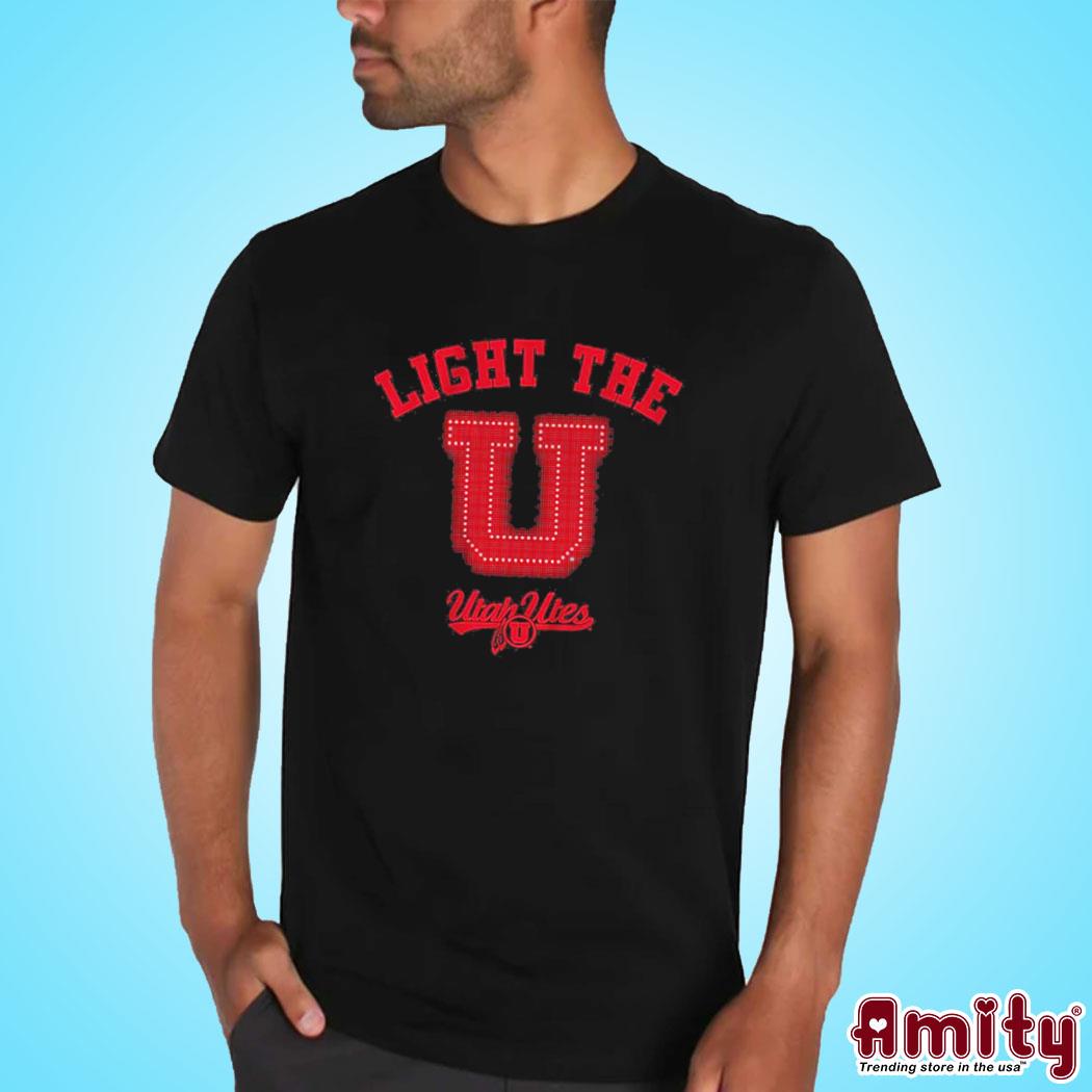 Official Utah utes light the u art design t-shirt