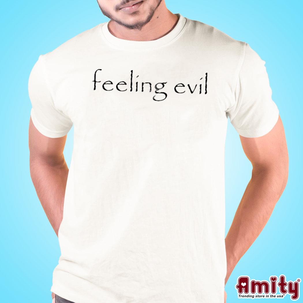 Official Waitimgoated feeling evil text design t-shirt