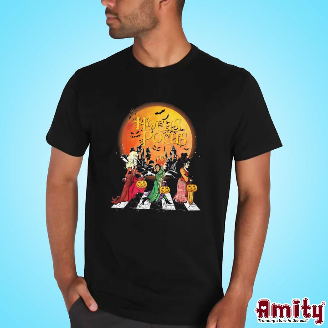 Original Hocus pocus happy halloween art design t-shirt