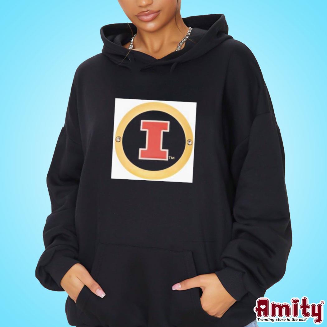 Original Illinois fighting illini gifts and Football logo design t-s hoodie