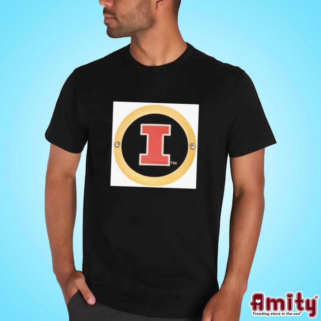 Original Illinois fighting illini gifts and Football logo design t-shirt