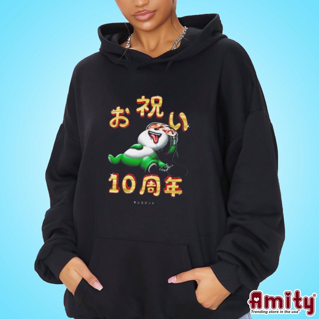 Original Kiss land 10 year art design t-s hoodie