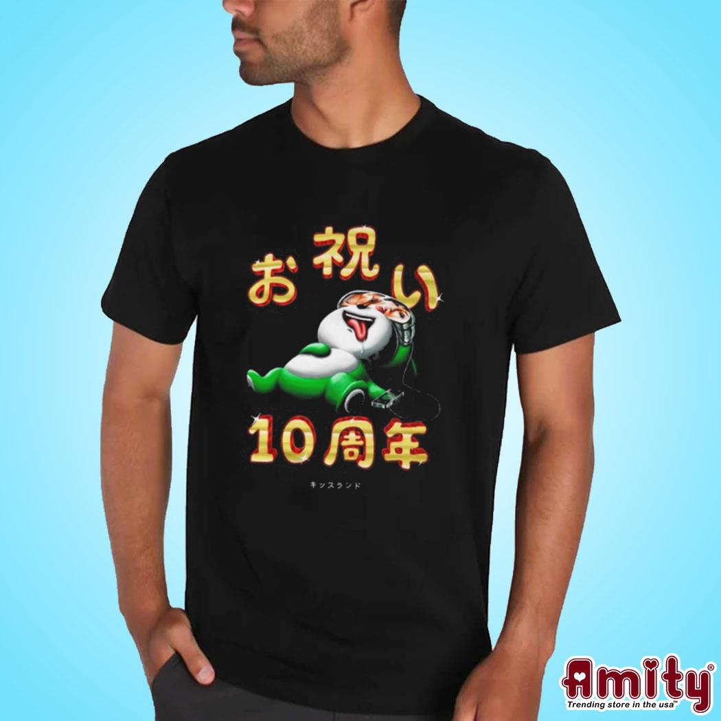 Original Kiss land 10 year art design t-shirt