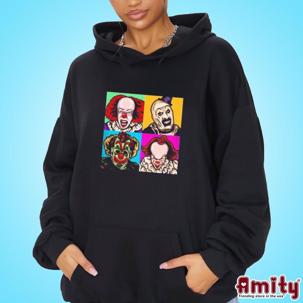 Original Scary clown horror movie clowns art design t-s hoodie