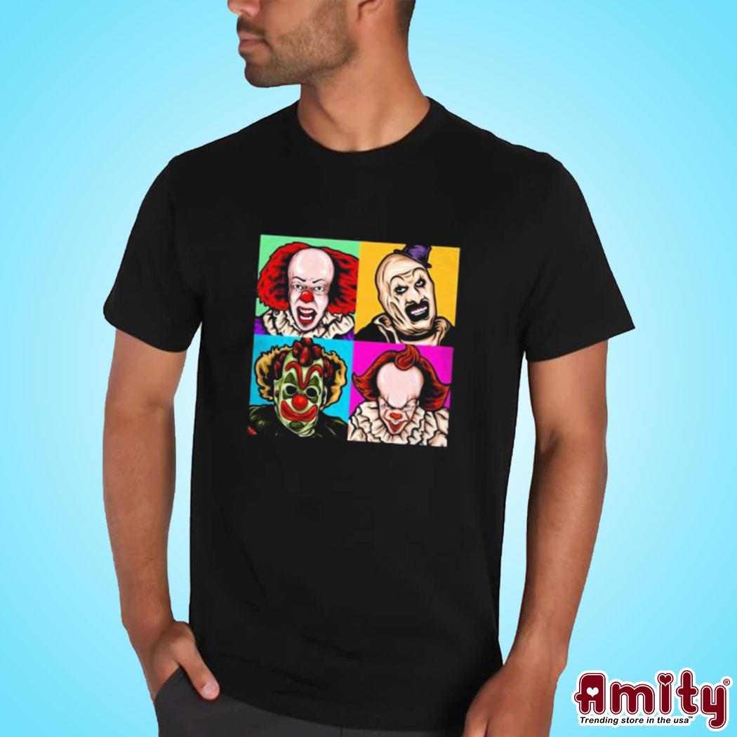 Original Scary clown horror movie clowns art design t-shirt