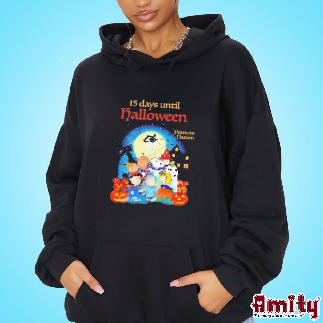 Original Snoopy and friends 15 days until halloween Peanuts nation art design t-s hoodie