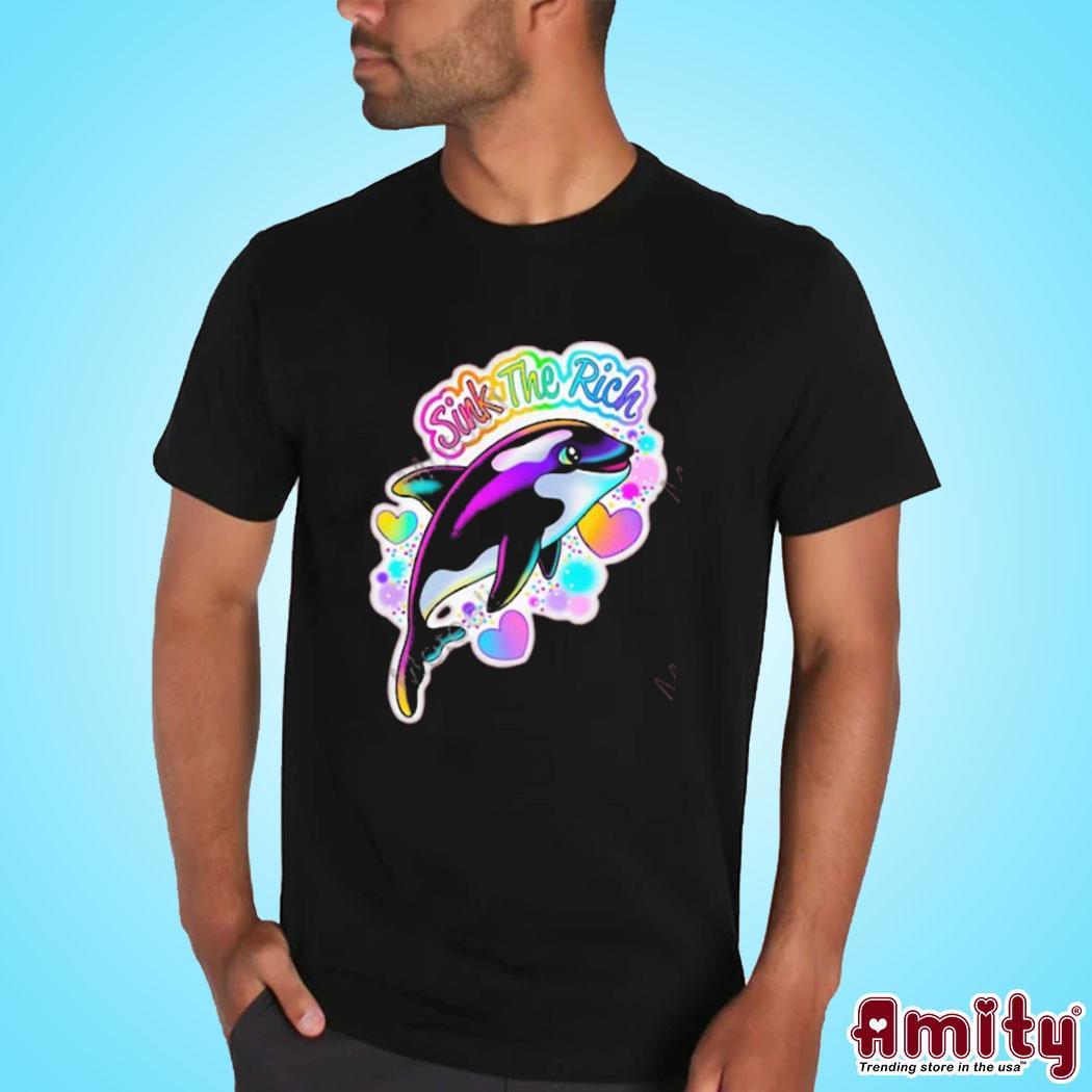 Original Theartsyalien sink the rich art design t-shirt