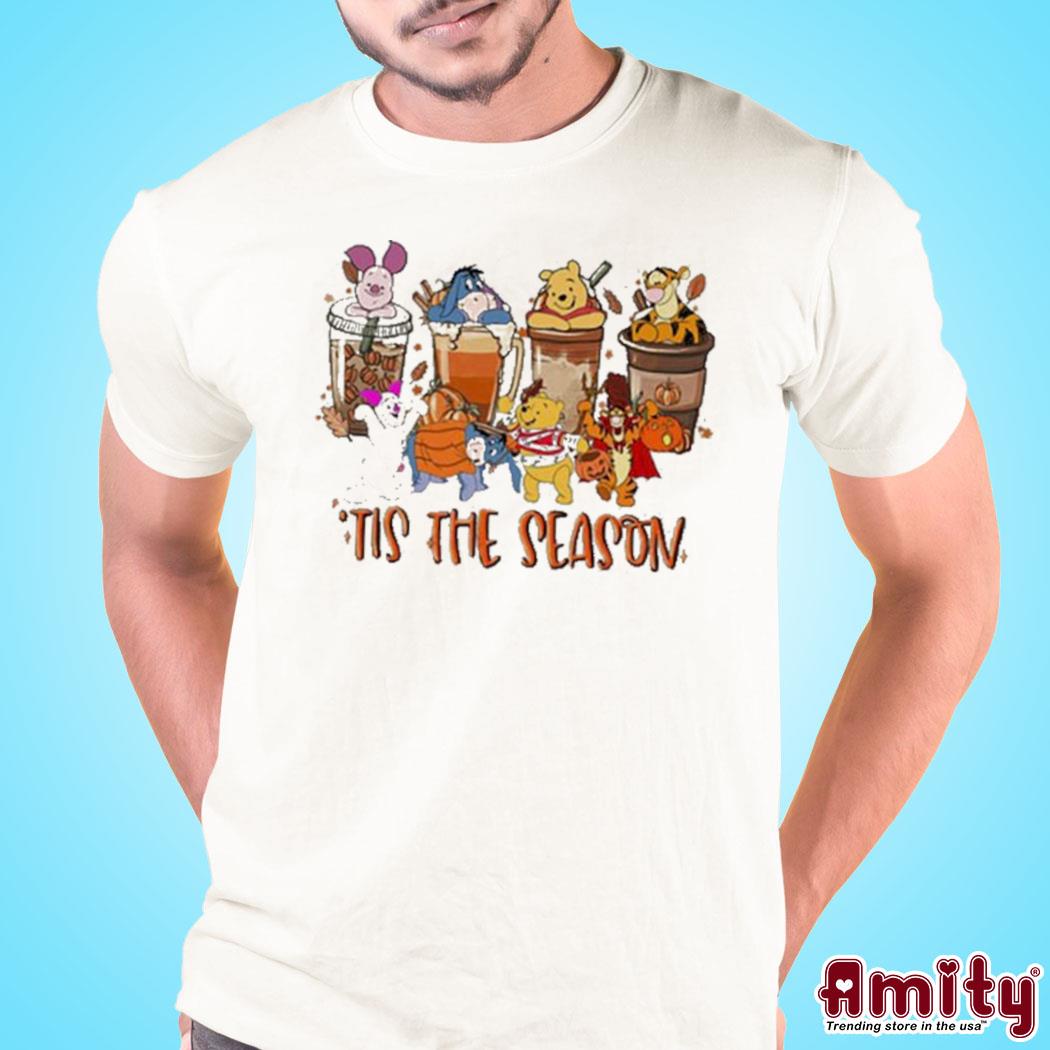 Original Winnie the Pooh eeyore tigger tis the season halloween art design t-shirt