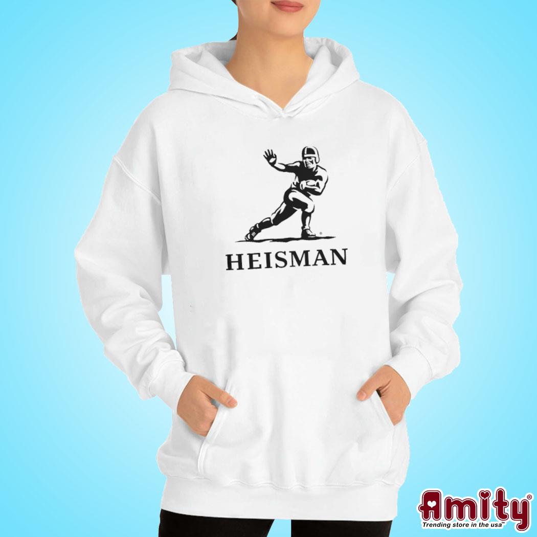 Prosphere heather gray the heisman trophy logo s hoodie