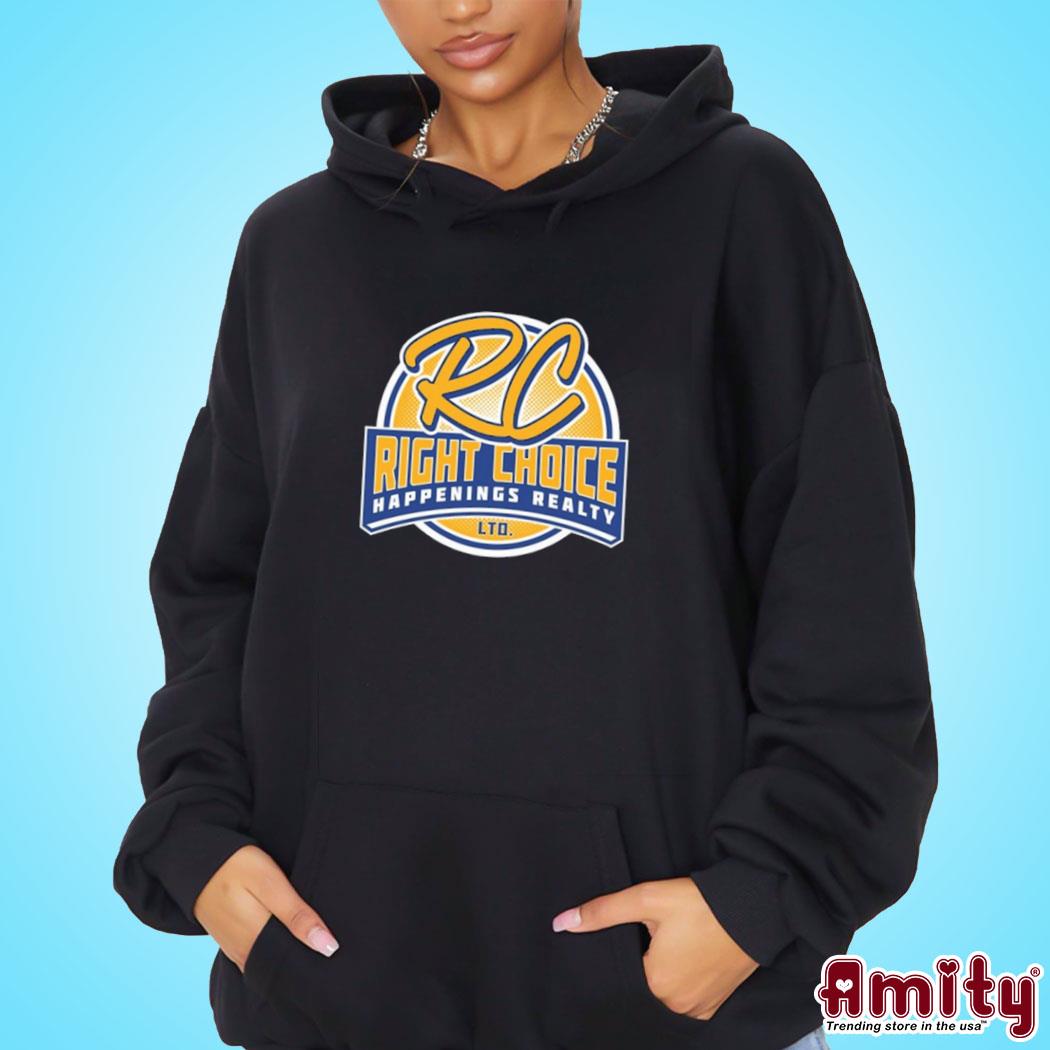 Rc Right Choice Happenings Realty Ltd Logo T-s hoodie