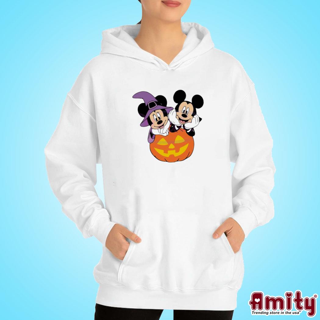 Vintage Disney Halloween Mickey And Minnie Pumpkin Shirt hoodie