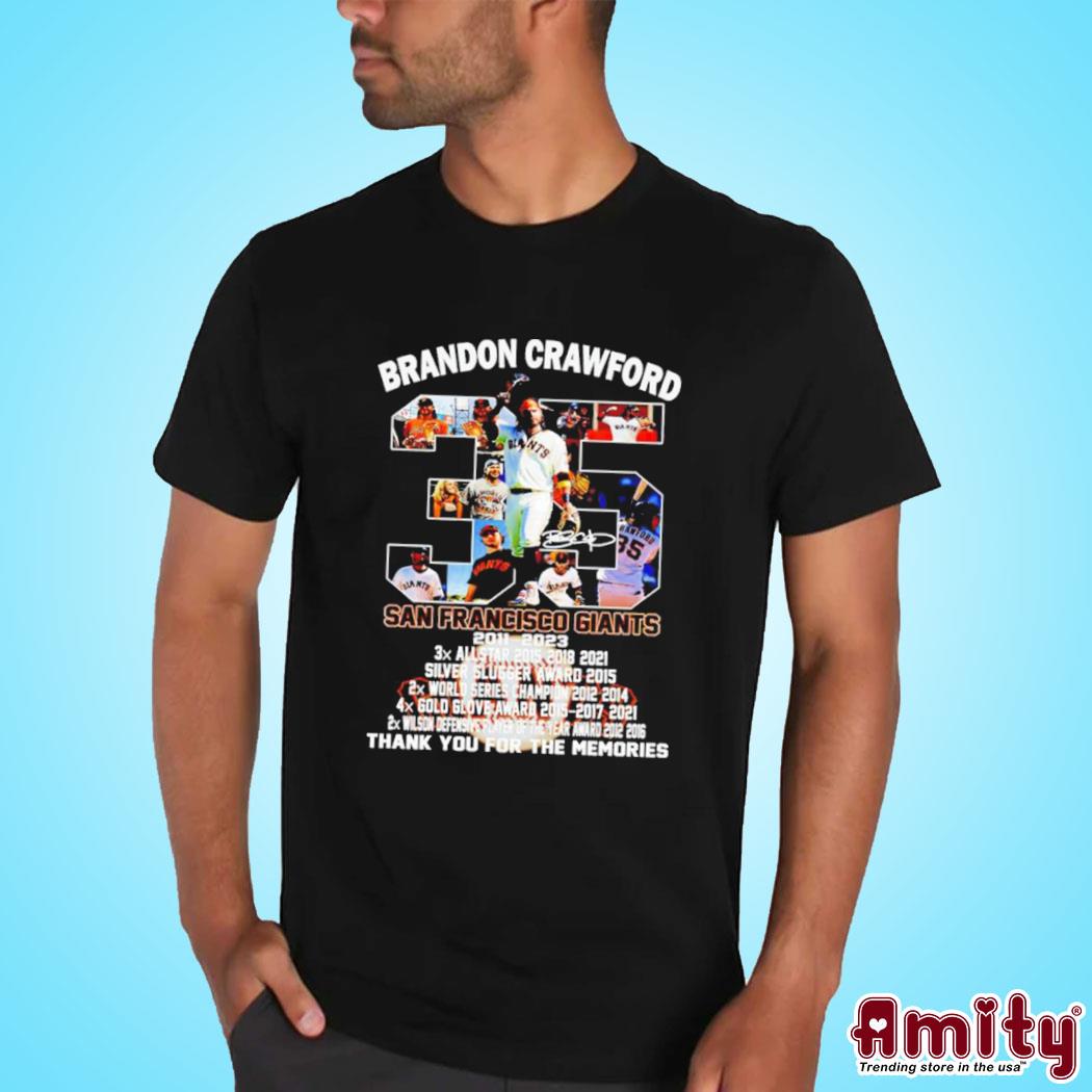 Brandon Crawford Premium T-shirt in Mens Sizes S-3XL in Black 