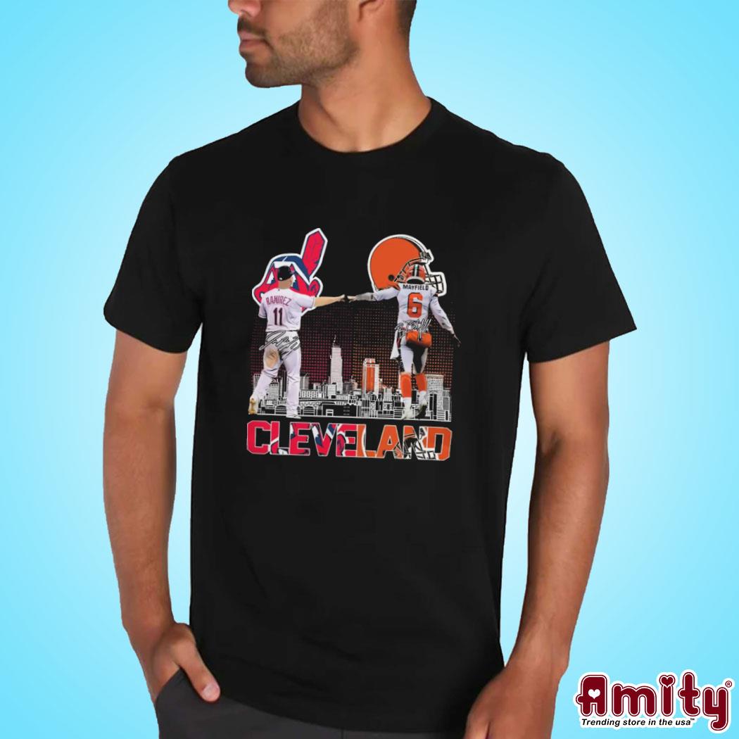 Cleveland Indians Baseball Team Cleveland Browns Football Team Cleveland  Signatures Shirt, hoodie, sweater, long sleeve and tank top