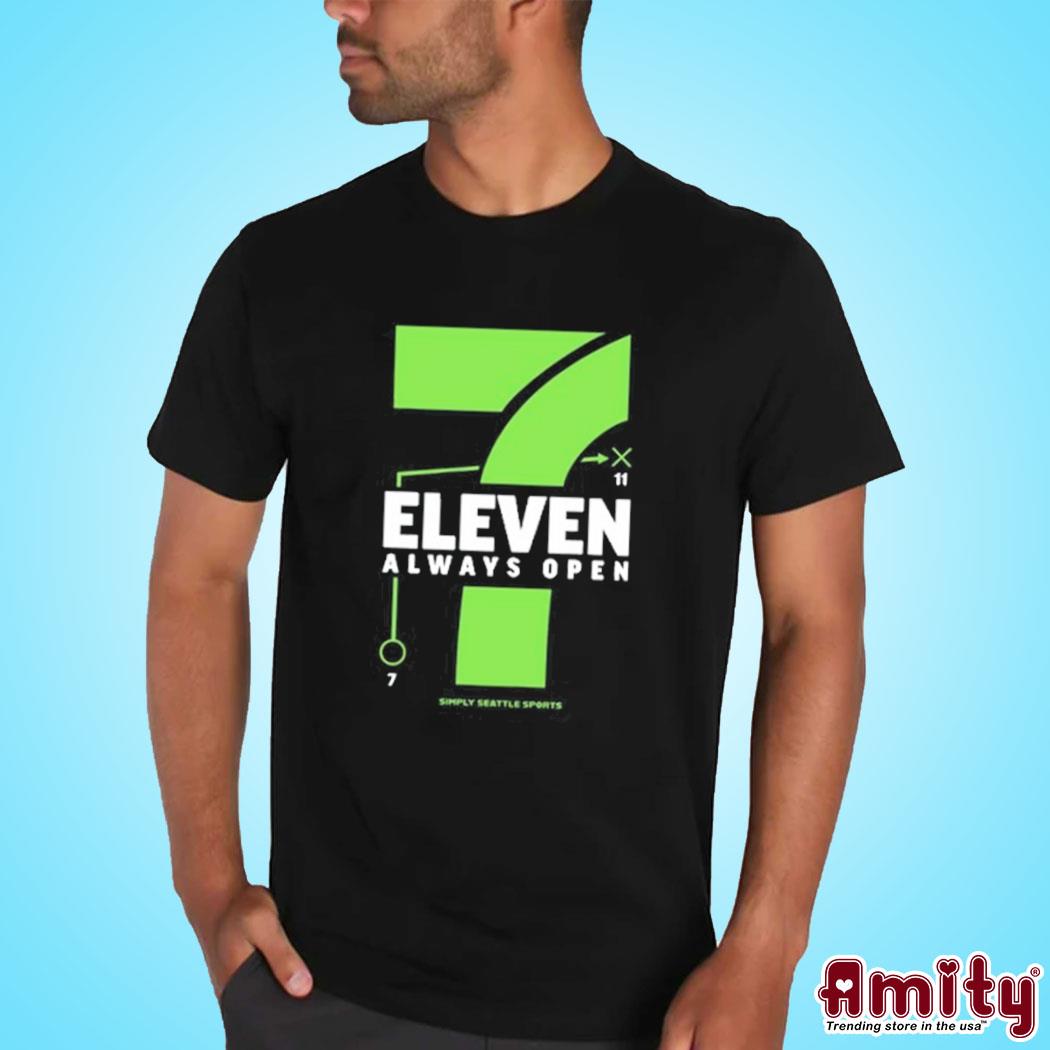 Eleven Always Open Simply Seattle Sports Shirt