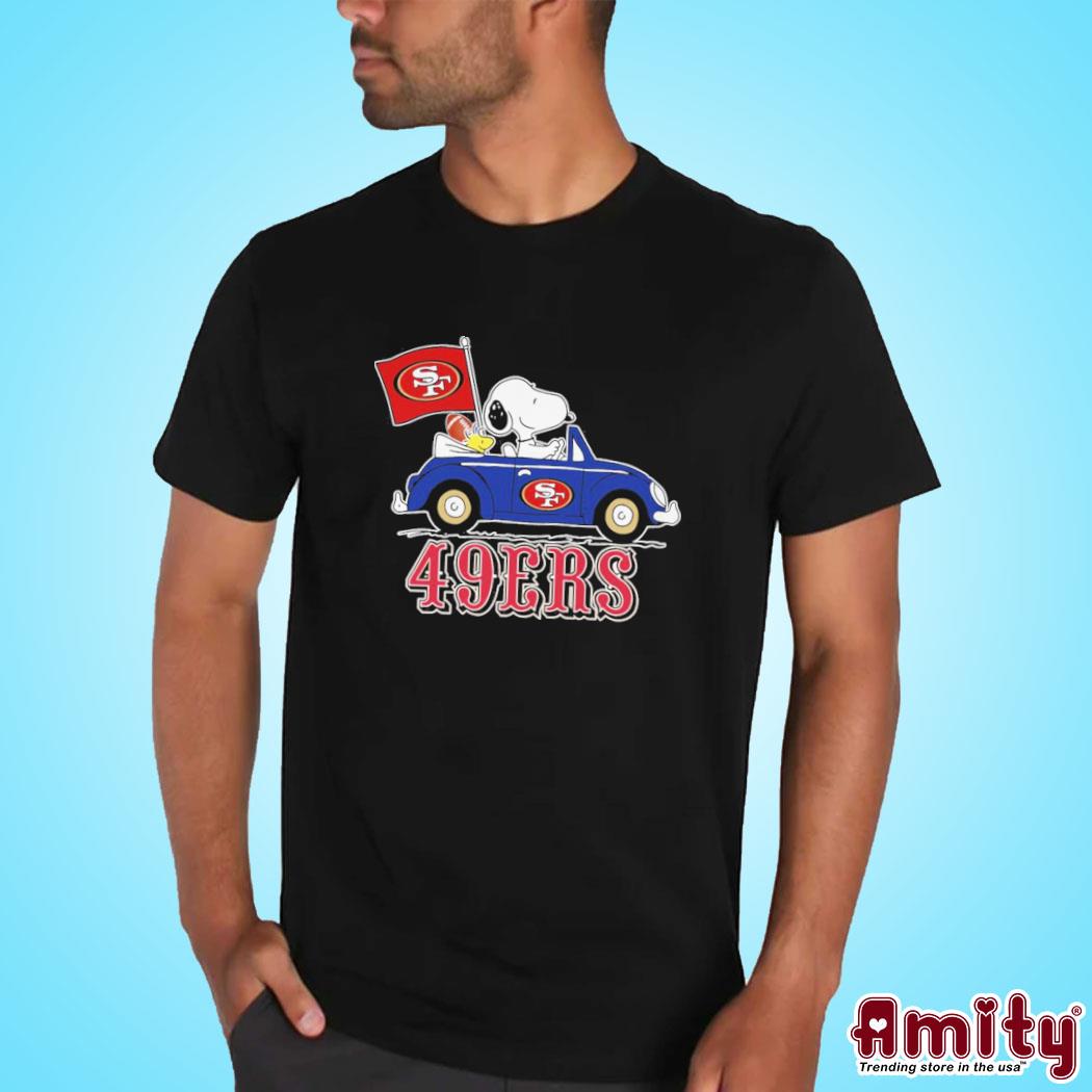 San Francisco 49ers Snoopy On A Car Shirt, hoodie, sweater, long sleeve and  tank top