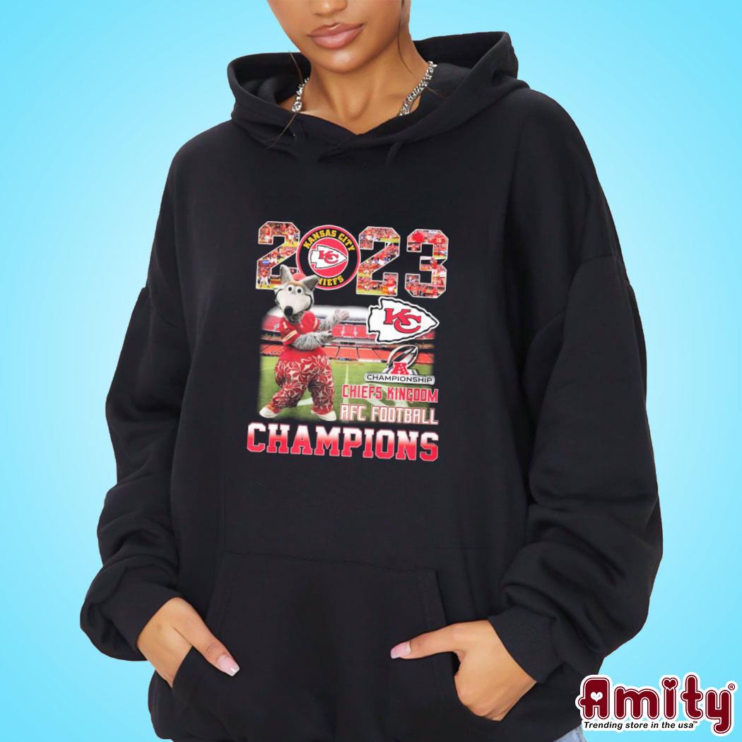 Kansas City Chiefs Mascot 2023 Chiefs Kingdom AFC Football Champions Shirt hoodie