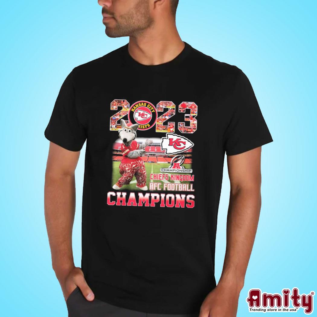 Kansas City Chiefs Mascot 2023 Chiefs Kingdom AFC Football Champions Shirt