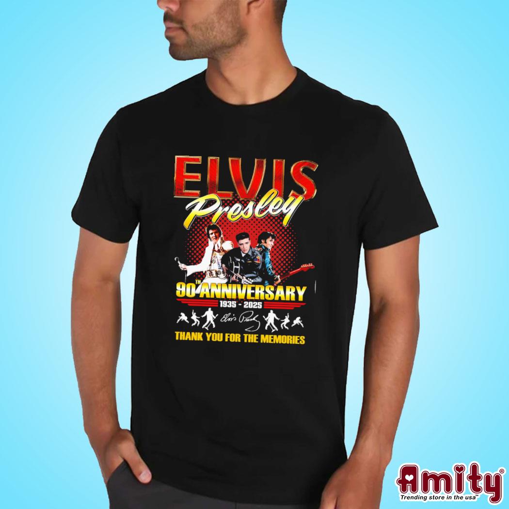 Official Elvis Presley 90th Anniversary 1935-2025 Thank You For The Memories Signatures Hrt