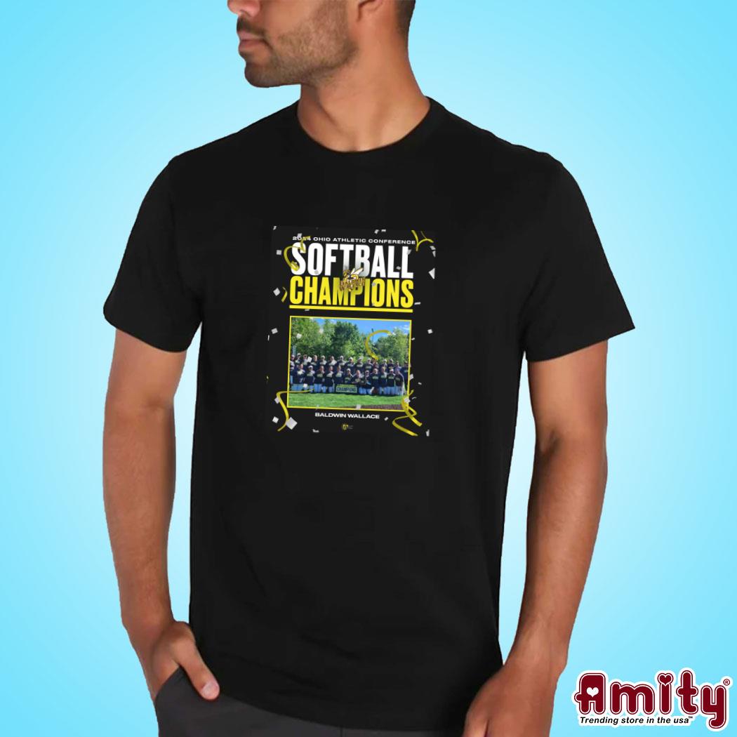 Baldwin Wallace Softball 2024 Ohio Athletic Conference Champions T-Shirt