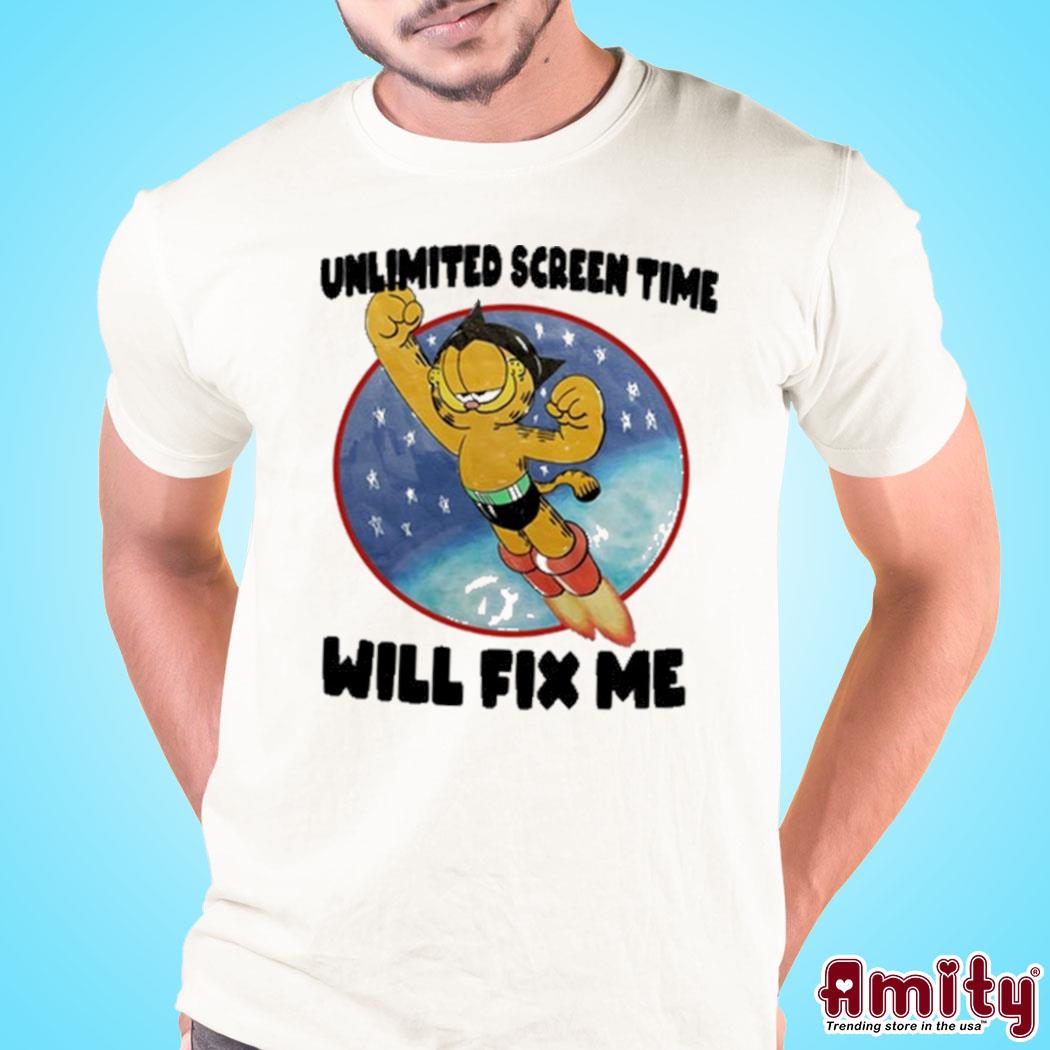 Garfield Unlimited screen time will fix me Shirt