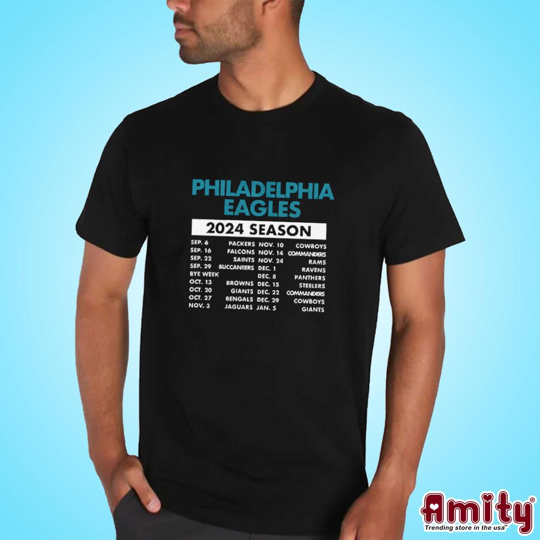 Philadelphia Eagles Schedule 2024 Shirt