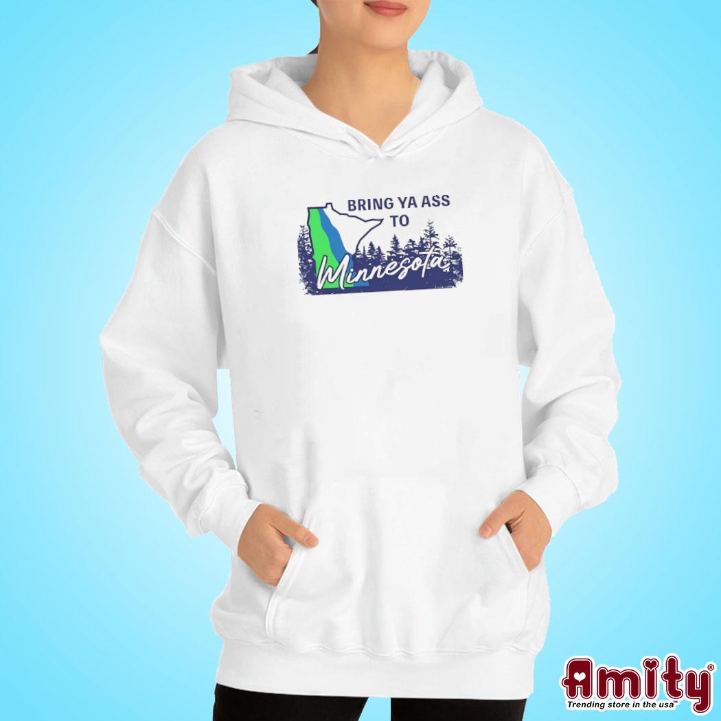 Sotastick Bring Ya Ass To Minnesota Road Sign Shirt hoodie